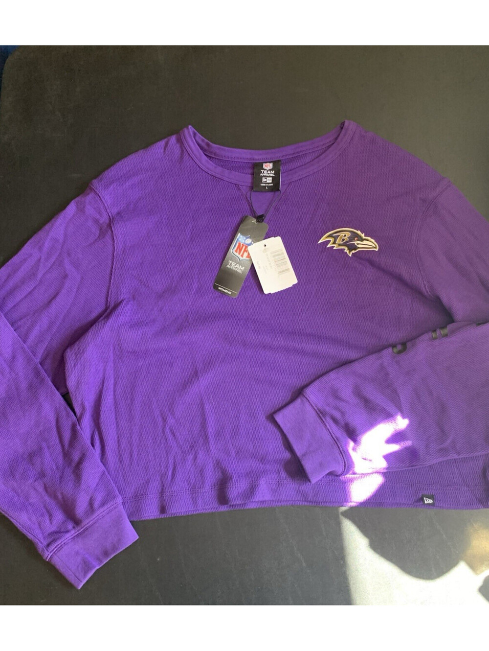 New Era NFL Baltimore Ravens Purple Sweatshirt Size Large L Officially Licensed